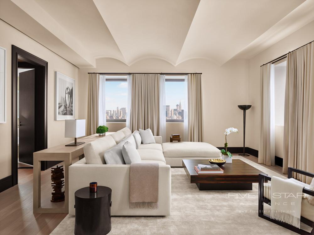 Suite Living Area at The New York EDITION, USA