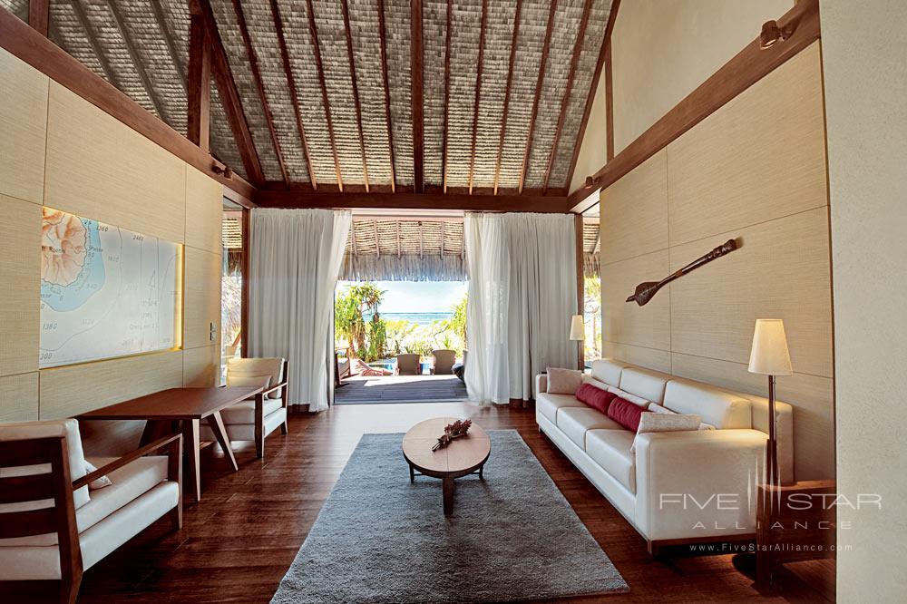 The Brando villa living room, Arue, French Polynesia