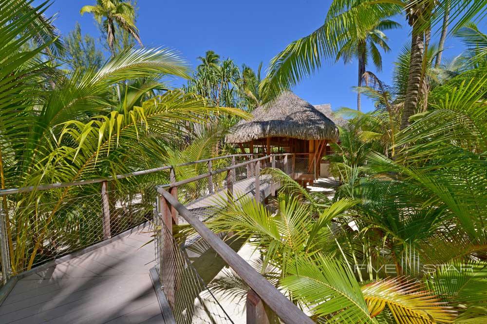 Entrance to the three bedroom villa at The Brando, Arue, French, Polynesia