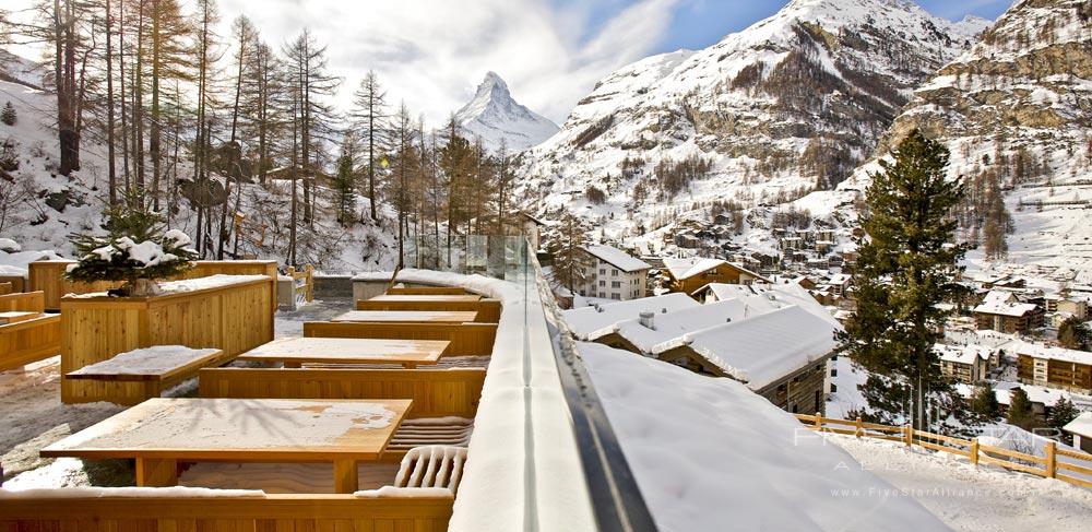 Outdoor Terrace Dining at Cervo Zermatt, Switzerland