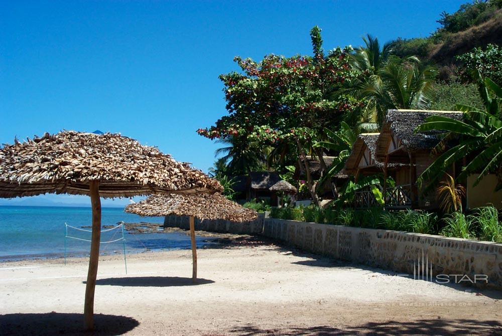 View from bungalows at LHeure Bleue Hotel, Madagascar