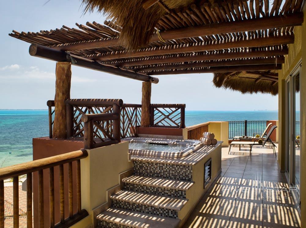 Balcony and Spa at Villa del Palmar Cancun, Mexico