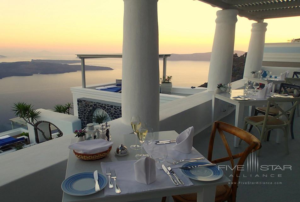 The Pegola Restaurant at Iconic Santorini, Greece