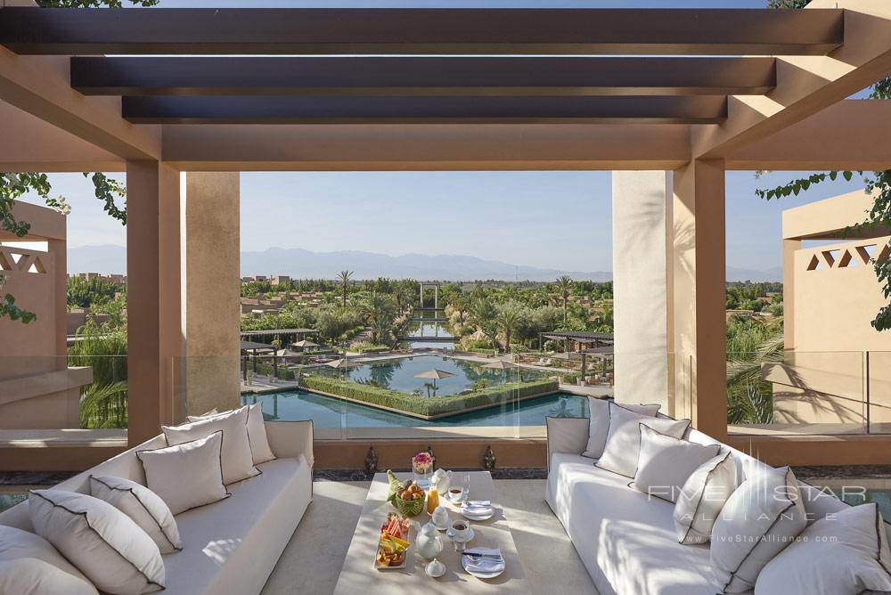 Royal Suite Terrace at Mandarin Oriental Marrakech, Morocco