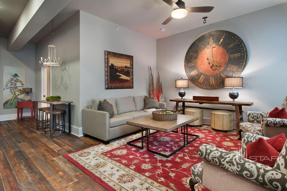 Suite Living Area at The Windsor Boutique Hotel, Asheville, NC