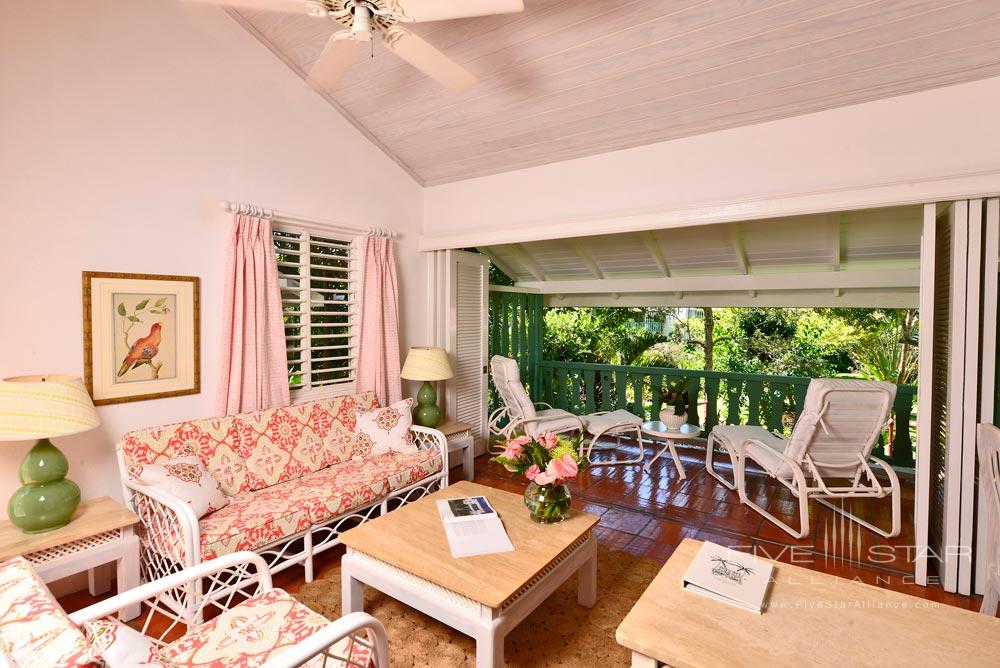 Ocean View Suite Living Area at Cobblers Cove, Barbados