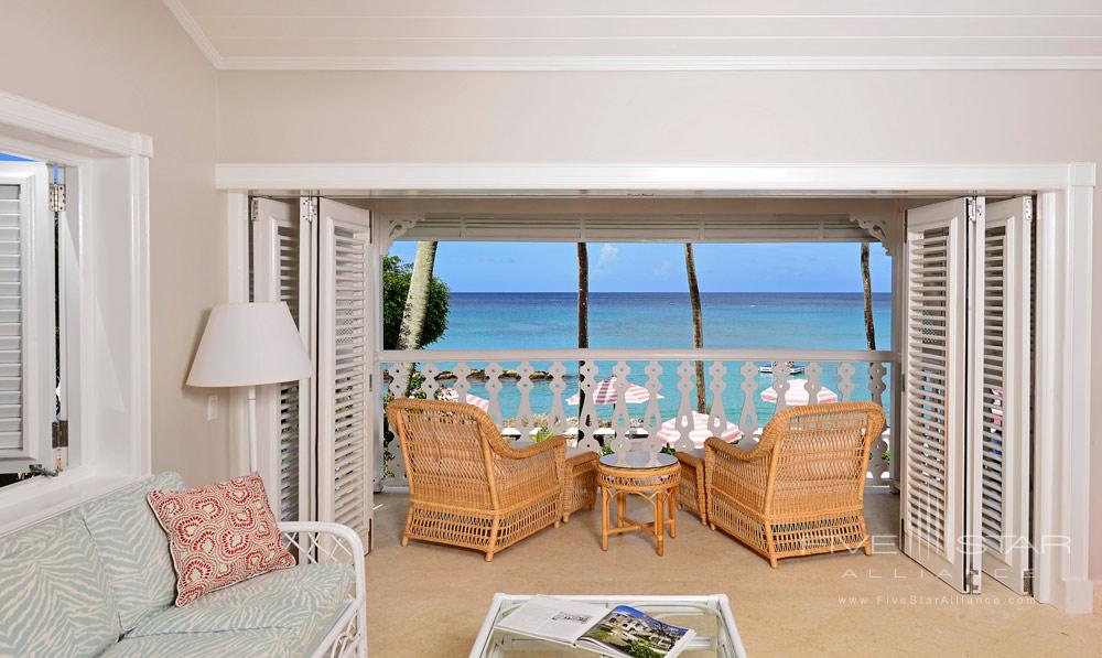 Ocean Front Suite Living Area at Cobblers Cove, Barbados