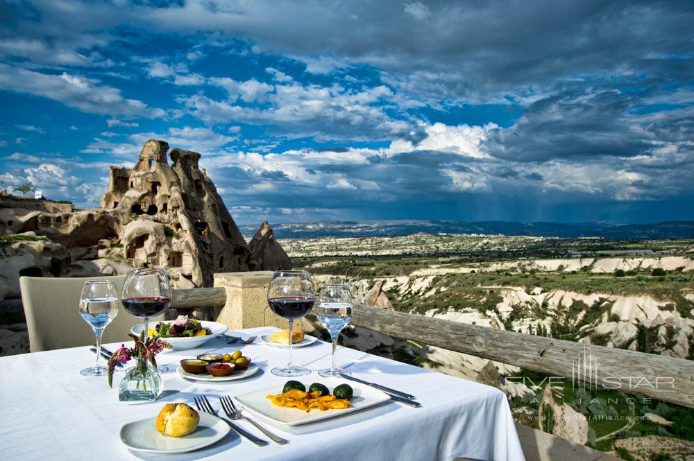 SEKI Restaurant Terrace Views at Argos in Cappadocia, Turkey