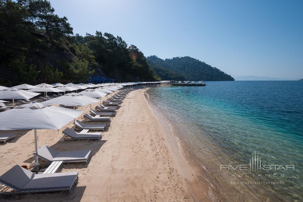 Beach View From Pier at D-Resort Gocek, Turkey