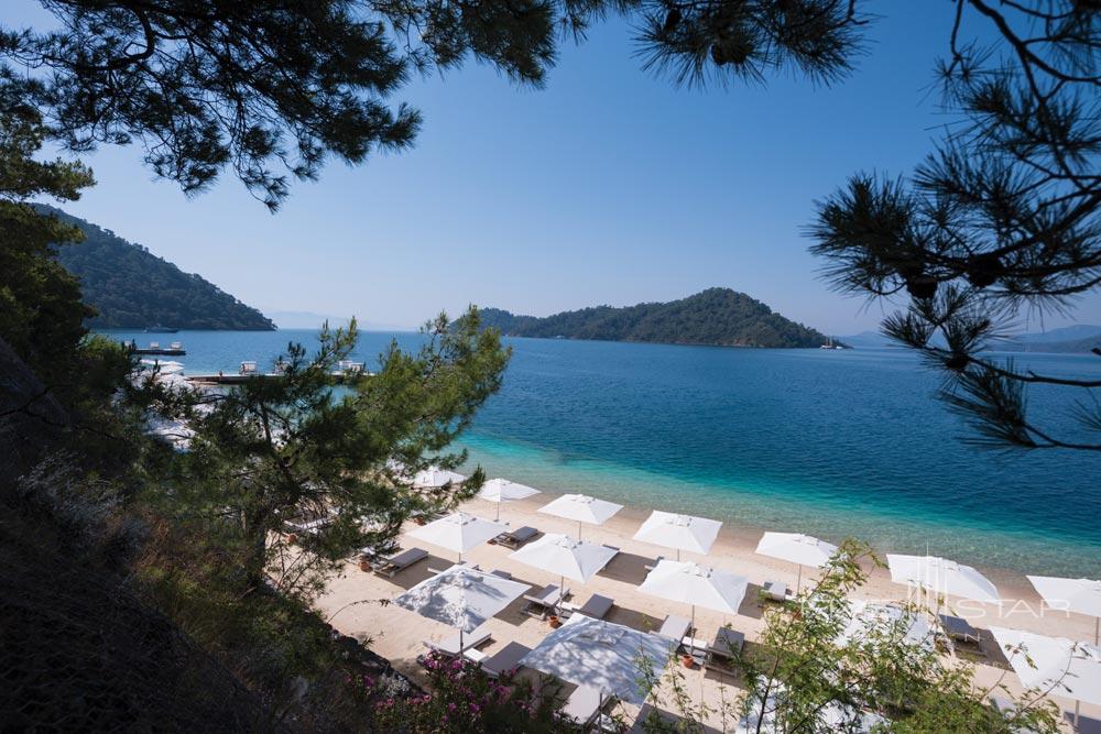 Beach and Lounge at D-Resort Gocek, Turkey