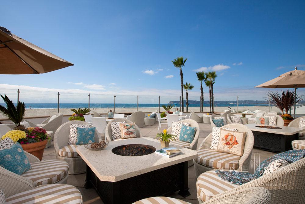 The Windsor Cottage Patio at Beach Village at The Del, San Diego