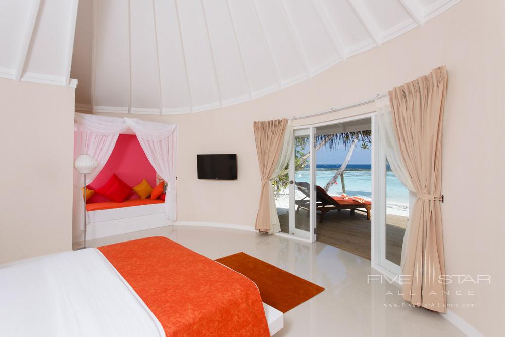 Deluxe Beach Villa Interior at Sun Aqua Vilu Reef, Maldives