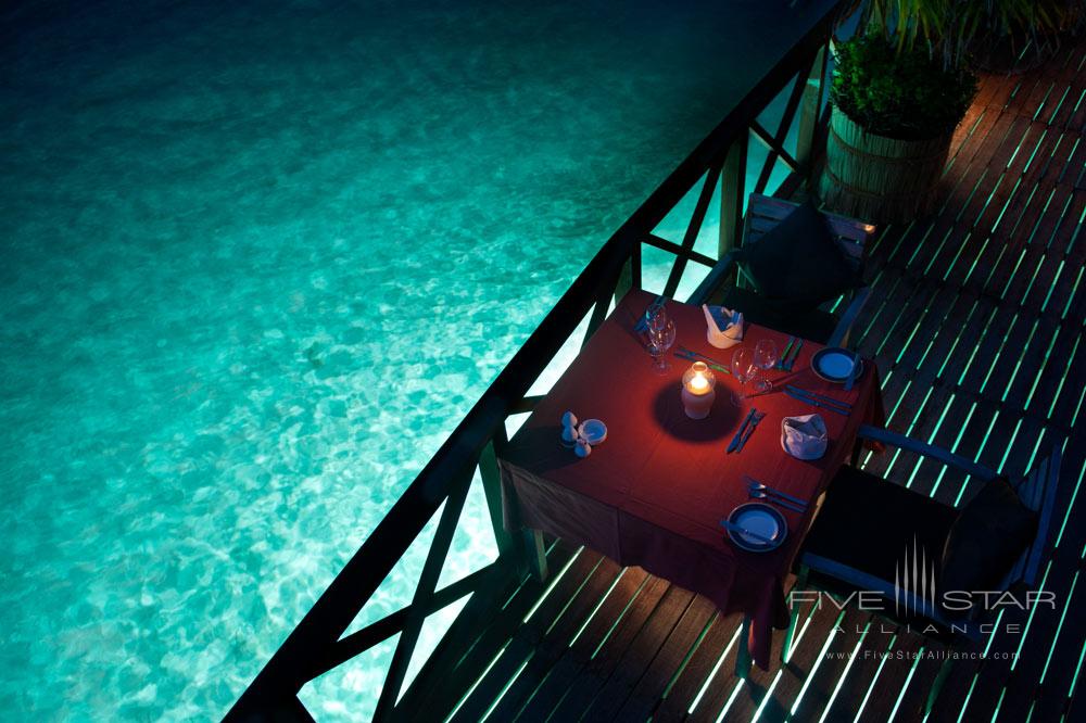 Dining at Sun Aqua Vilu Reef, Maldives
