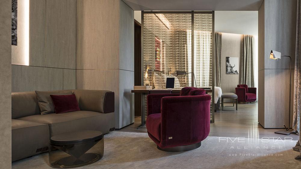 Corner Suite Living Room at Fendi Private Suites, Rome