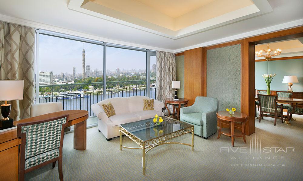 Presidential Suite Living and Dining at The Nile Ritz-Carlton, Cairo, Egypt