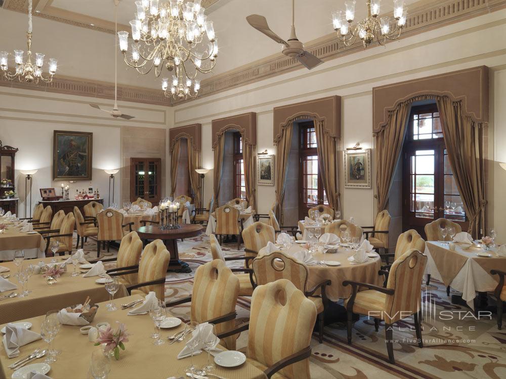 Rasala Dining Room at Umaid Bhawan Palace, Jodphur, India