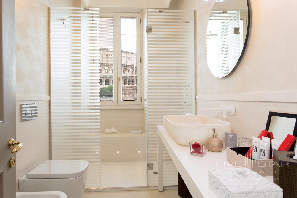 Guest Bath at Palazzo Manfredi, Rome, Italy