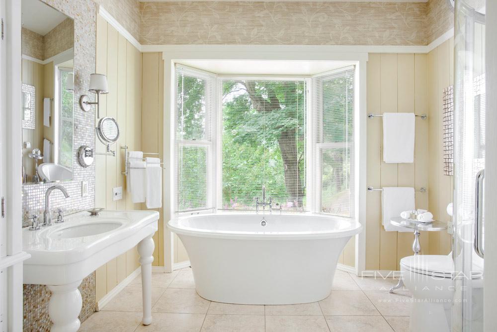 Guest Bath at Manoir Hovey, Quebec, Canada