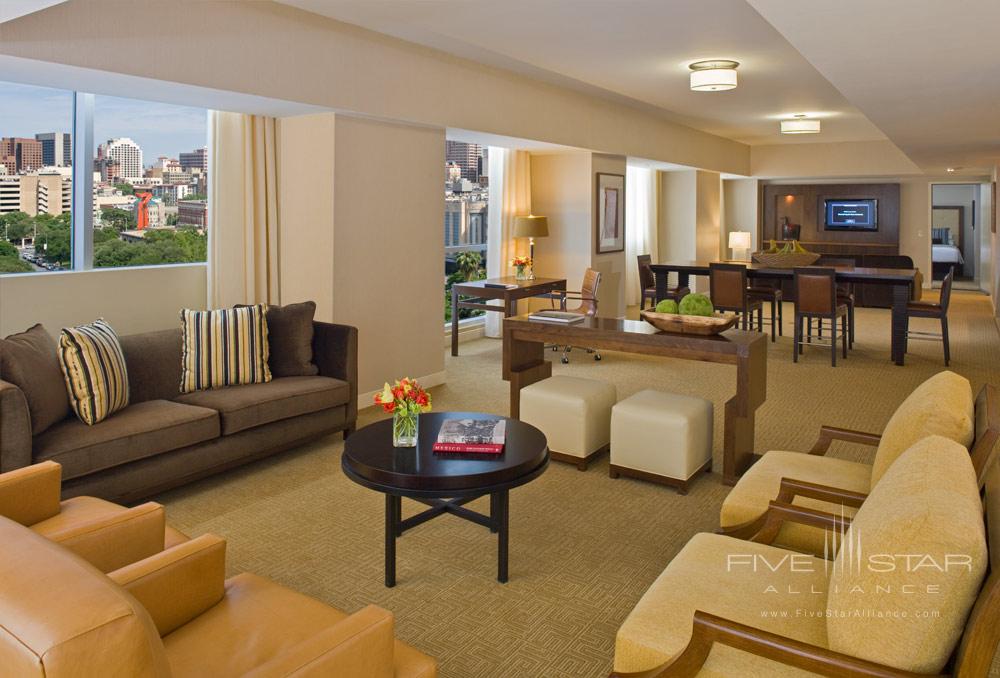 Bay Suite Living Room at Grand Hyatt San Antonio, Texas