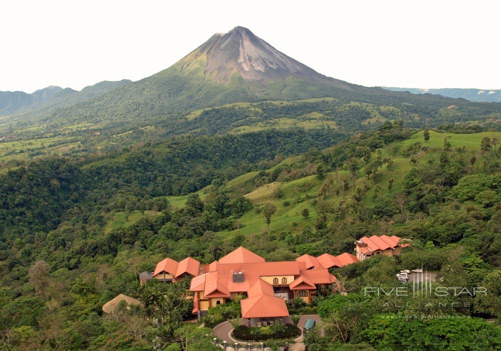 Aerial View of Arenal Volcano at The Springs Resort and Spa at Arenal, Costa Rica