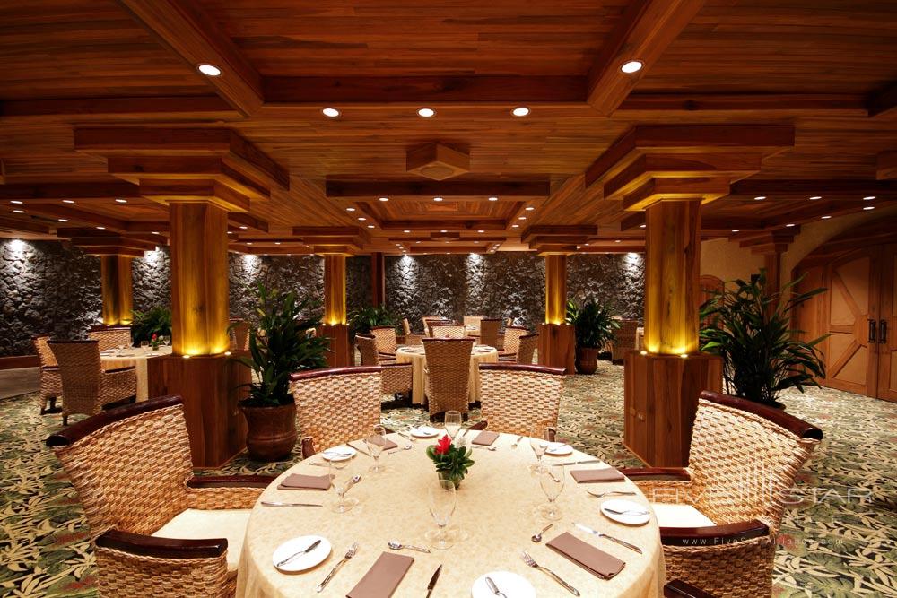 The Pillars Dining Room at The Springs Resort and Spa at Arenal, Costa Rica