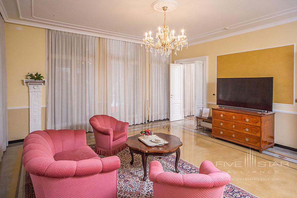 Suite Lounge at Hotel Bristol Palace, Genova, Italy