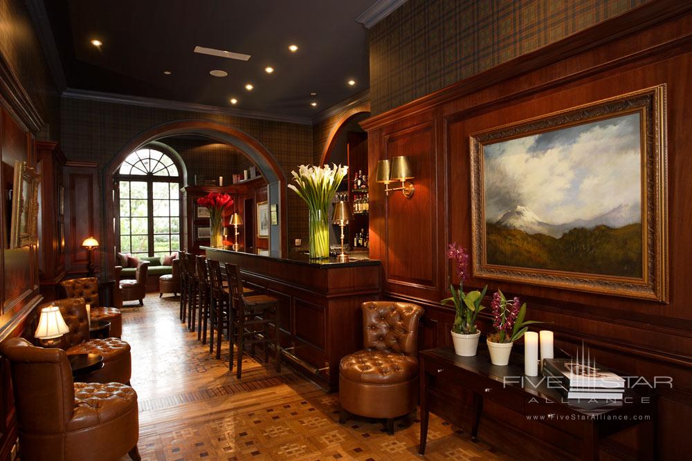Bar and Lounge at Casa Gangotena, Quito, Ecuador