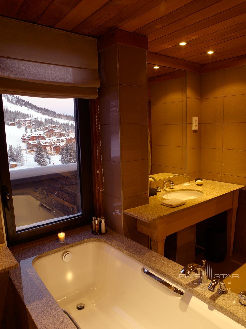 Guest Bath at Aman Le Melezin, Courcheval, France