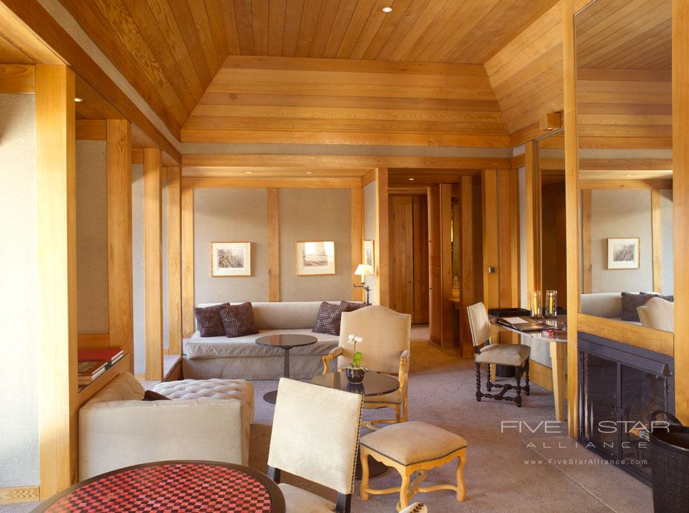 Suite La Vanoise Living Room at Aman Le Melezin, Courcheval, France