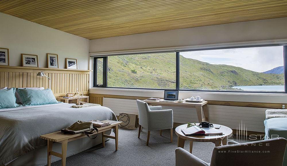 A fine suite for luxury vacations with a view of Macizo PaineExplora Patagonia, Chile