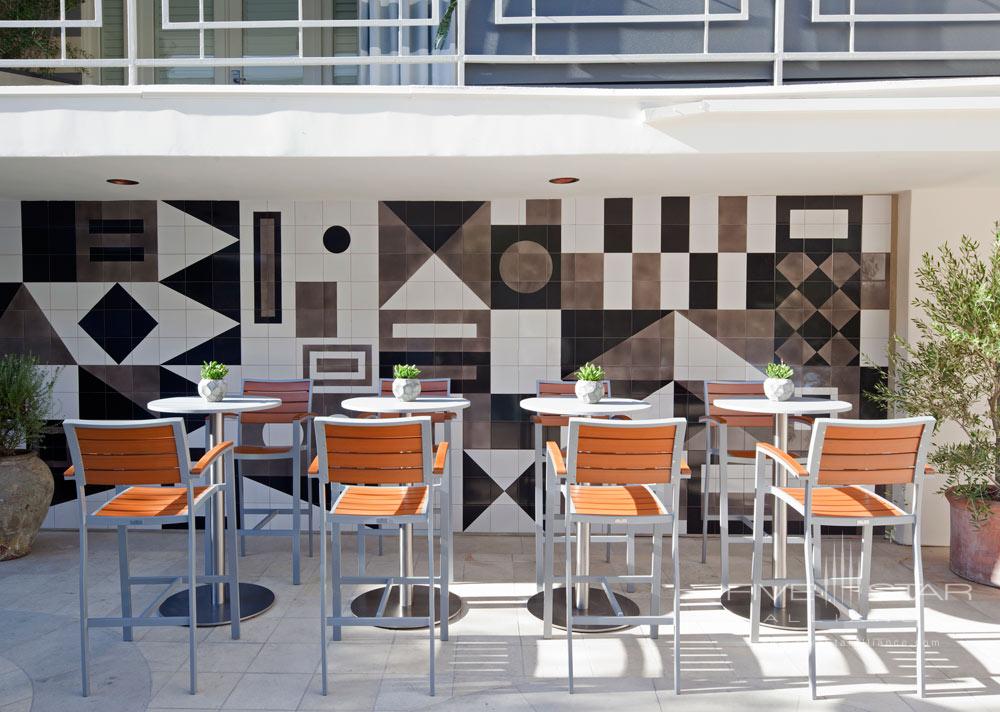 Tower 8 Outdoor Lounge at Oceana Beach Club Hotel, Santa Monica, CA