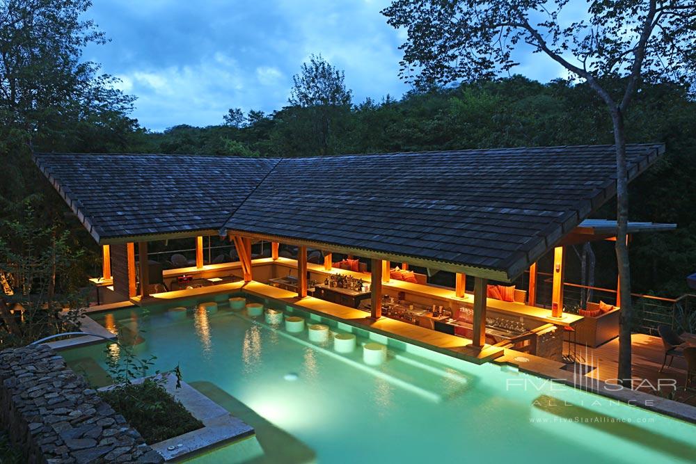 Pool and Bar at Rio Perdido, Provinciade Guanacaste, Bagaces, Costa Rica.