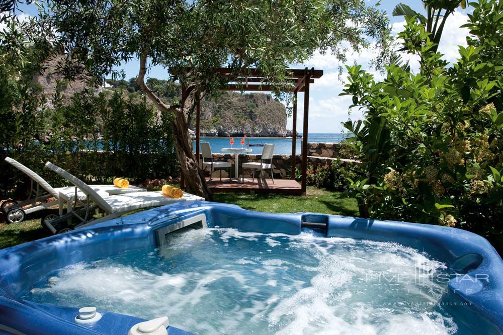 Bungalow Whirlpool at La Plage Resort, Taormina, Messina, Italy