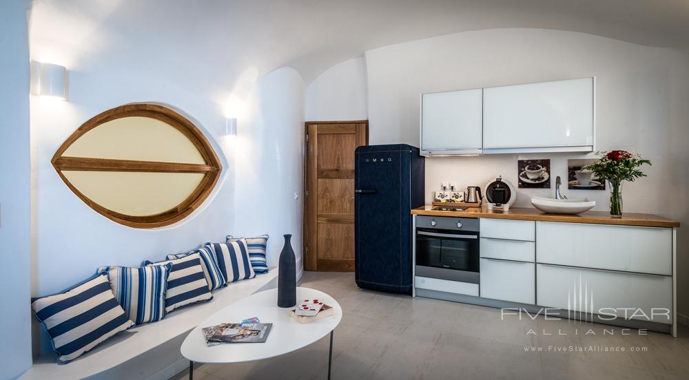 Villa Kitchen at Elite Luxury Suites Santorini, Greece