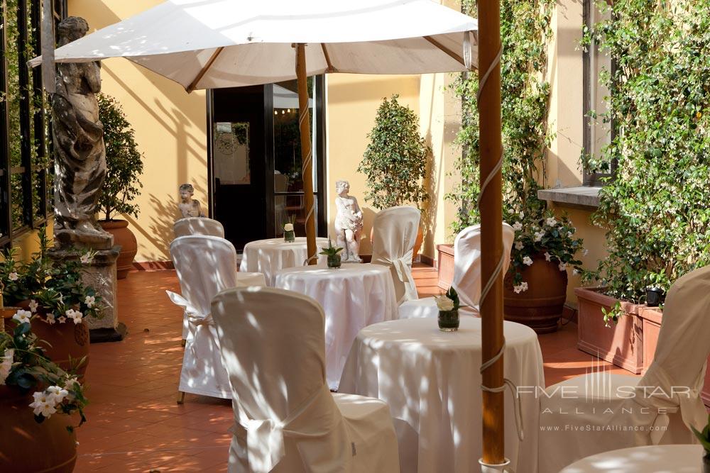 Terrace Dining at Grand Hotel Majestic Gia Baglioni, Bologna, Italy