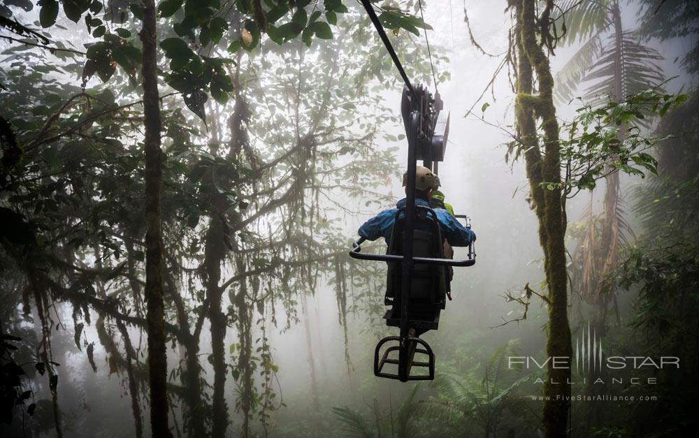 Enjoy a bike ride in The Choco Rainforest located in the Pichincha Province Mashpi Lodge, Ecuador