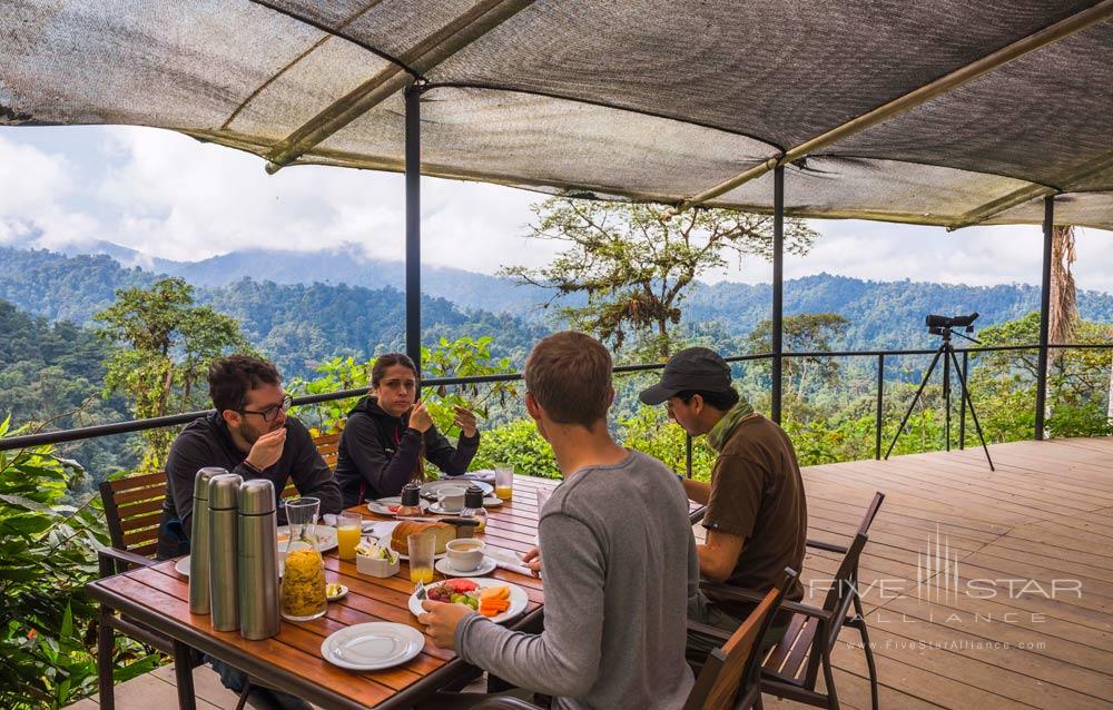 Breakfast at The Sky Life CentreMashpi Lodge, Ecuador