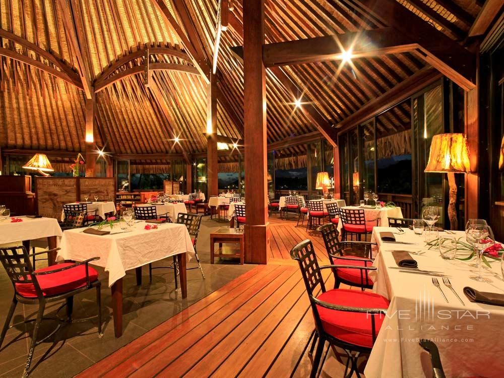 Interior Restaurant at Sofitel Bora Bora Private Island, Bora Bora, French Polynesia