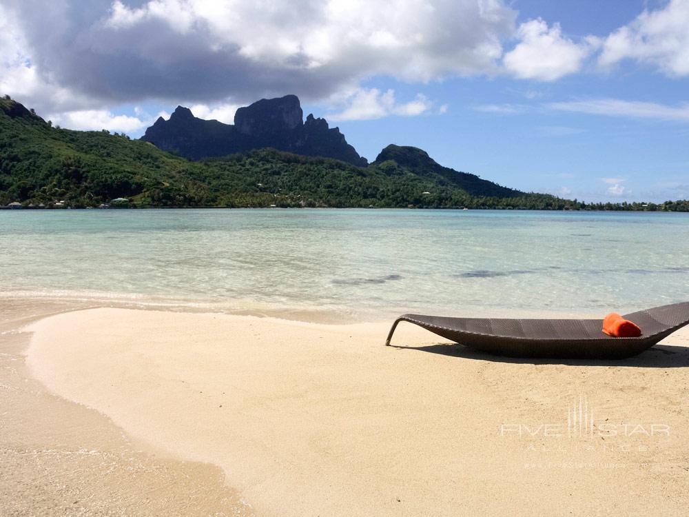 Beach at Sofitel Bora Bora Private Island, Bora Bora, French Polynesia