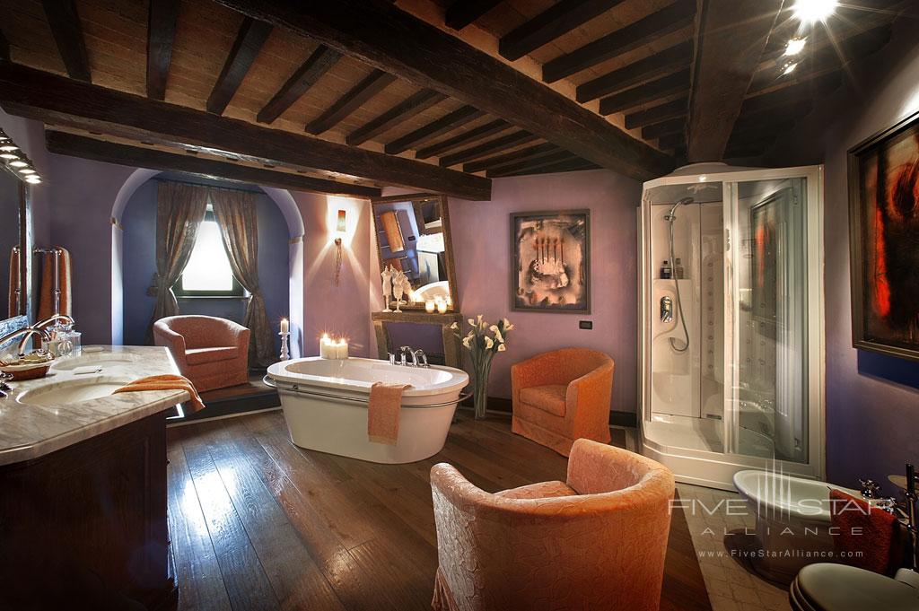 Suite Bath at Castel Porrona Relais, Cinigiano GR, Italy