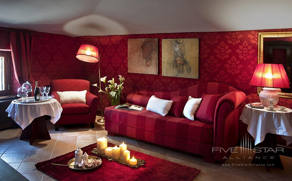 Suite Lounge at Castel Porrona Relais, Cinigiano GR, Italy