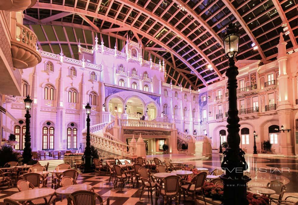 Interior of Grande Praca at MGM Macau, Macau