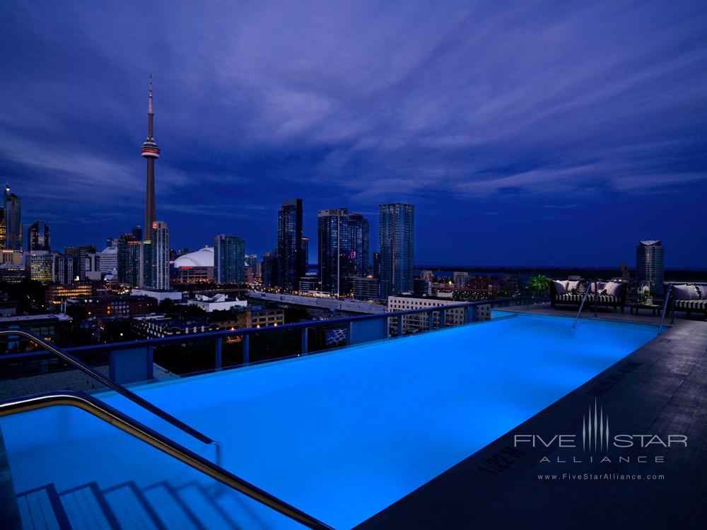 Pool Overlooking City at Thompson Toronto, Canada