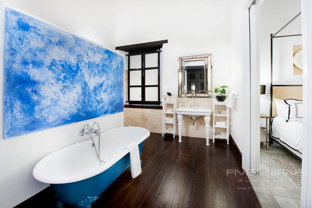 Guest Bath at Casas del XVI, Santo Domingo, Dominican Republic