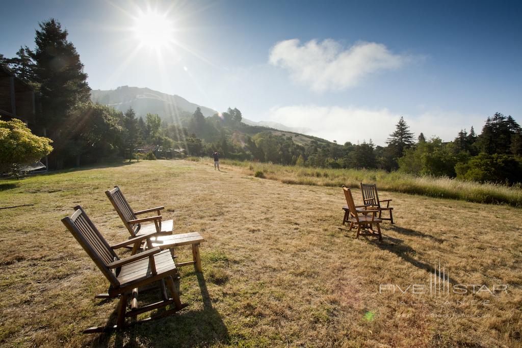 Rocking chairs at Ventana Big Sur