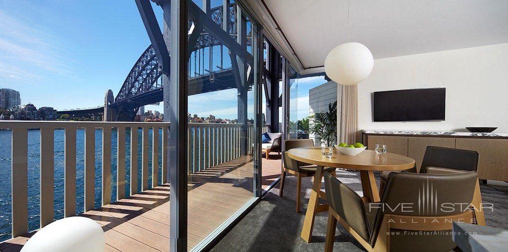 Harbour View Balcony Suite at the Pier One Sydney Harbour Hotel