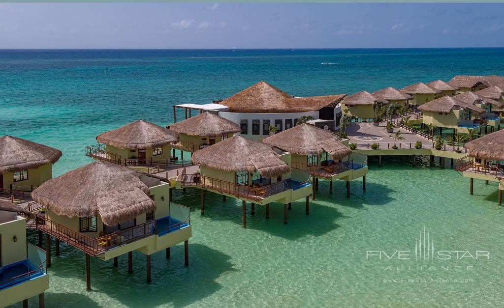 Over Water Bungalows at El Dorado Maroma, Playa del Carmen, Quintana Roo, Mexico