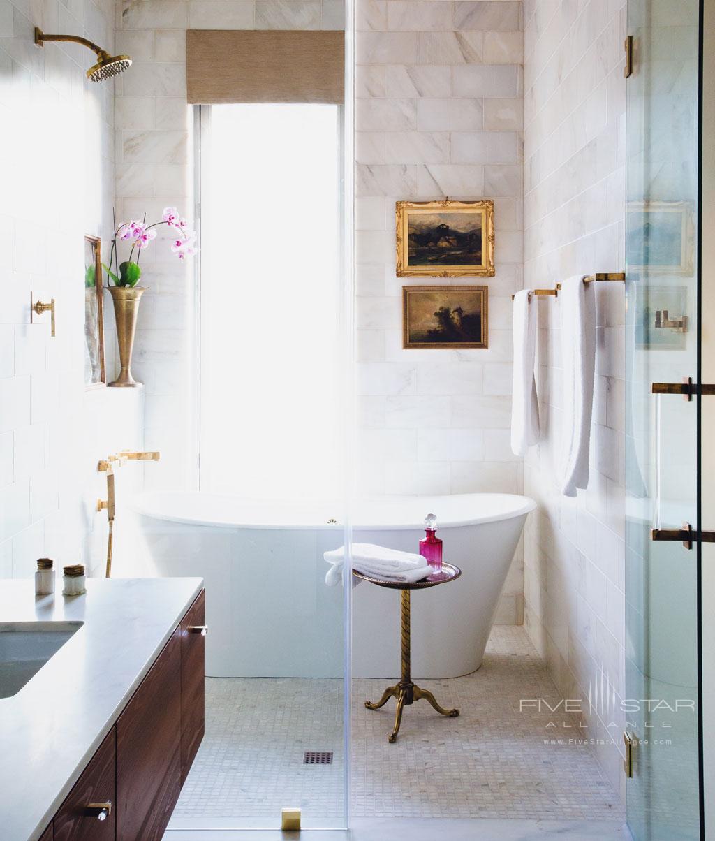 Guest Bath at The Dewberry Charleston, SC