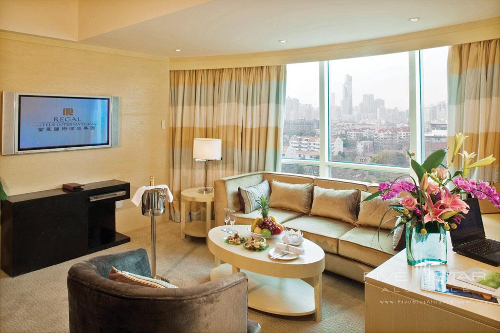 Deluxe Suite Living Room at Regal International East Asia Hotel, Shanghai, China