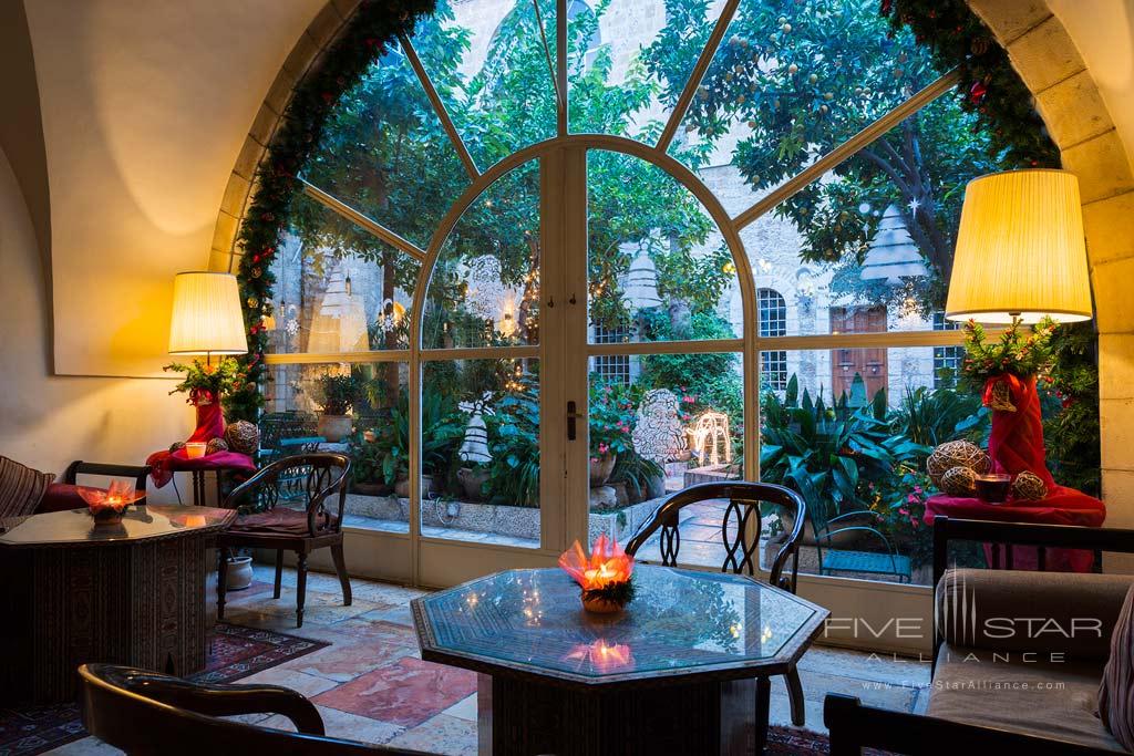 Lobby of American Colony Hotel, Jerusalem, Israel